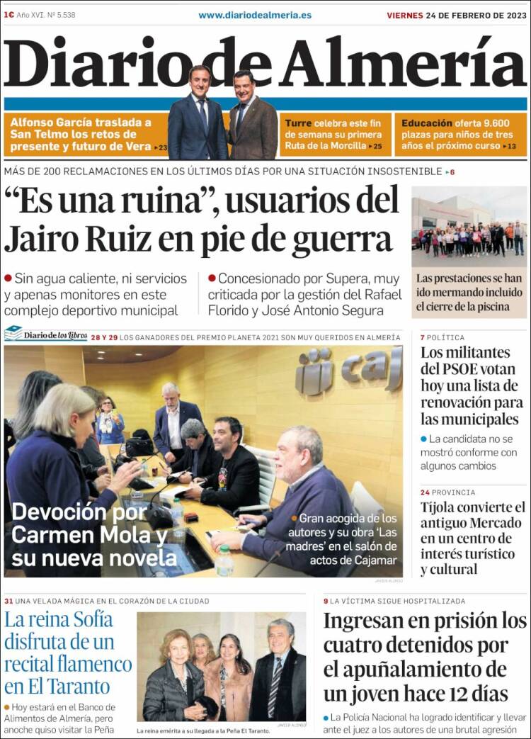 Portada de Diario de Almería (Spain)