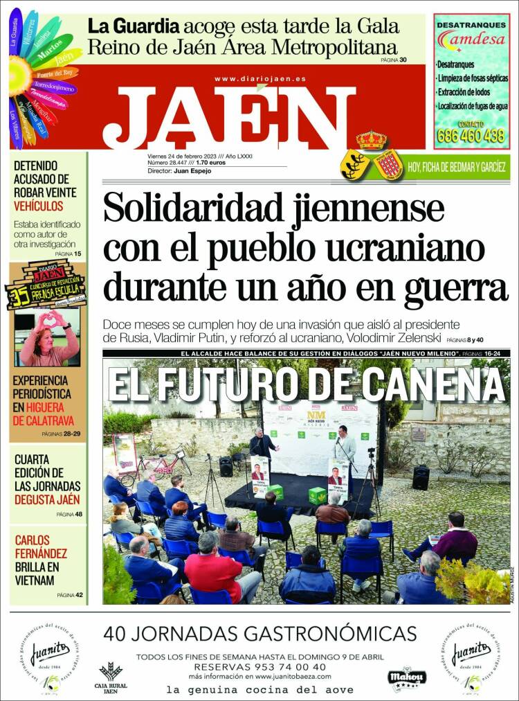 Portada de Diario Jaén (Spain)