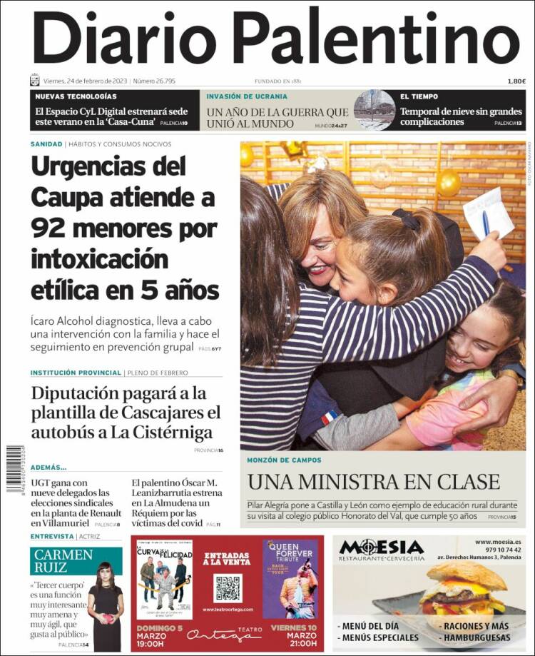 Portada de Diario Palentino (Spain)