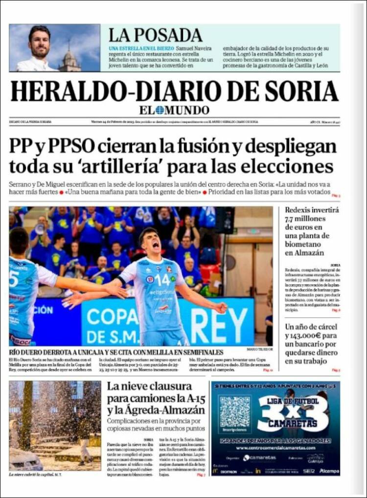 Portada de Diario de Soria (Spain)