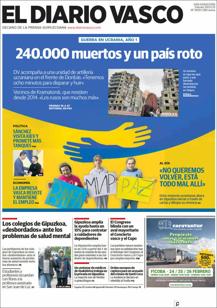 Portada de Diario Vasco (Spain)