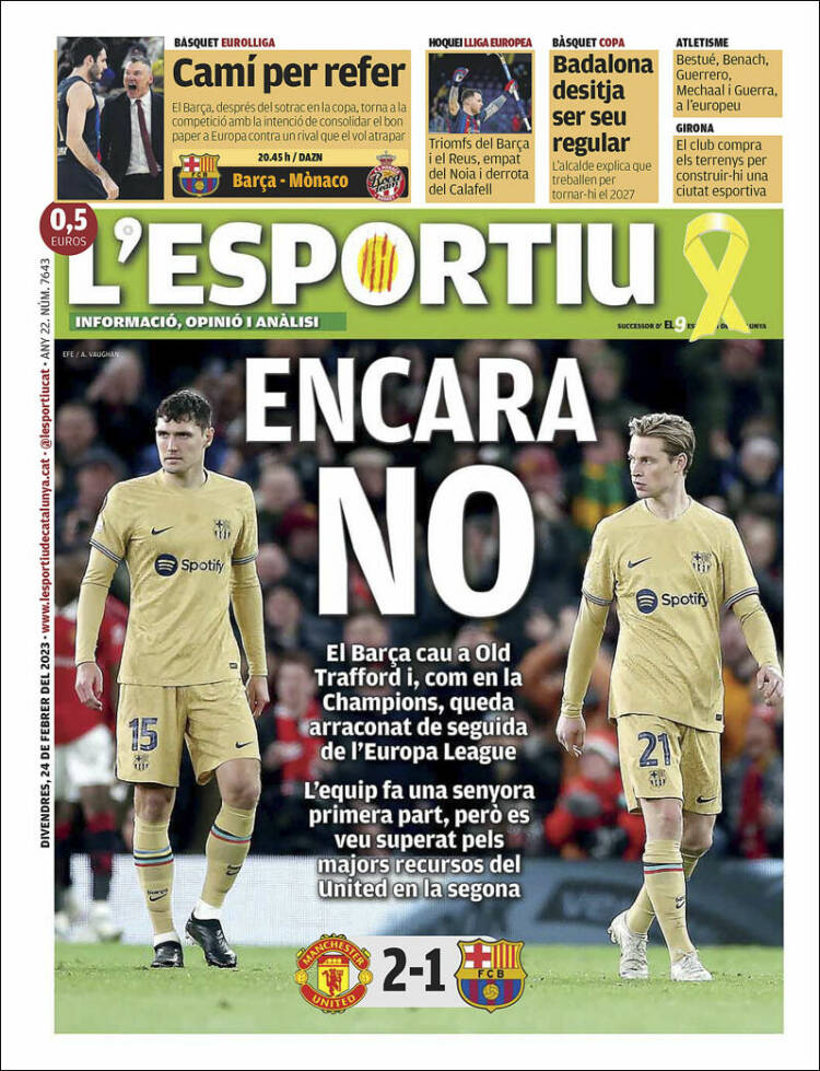 Portada de L'Esportiu (Spain)