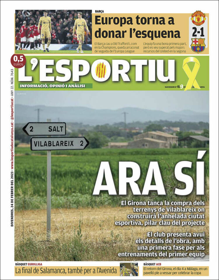 Portada de L'Esportiu : Girona (Spain)