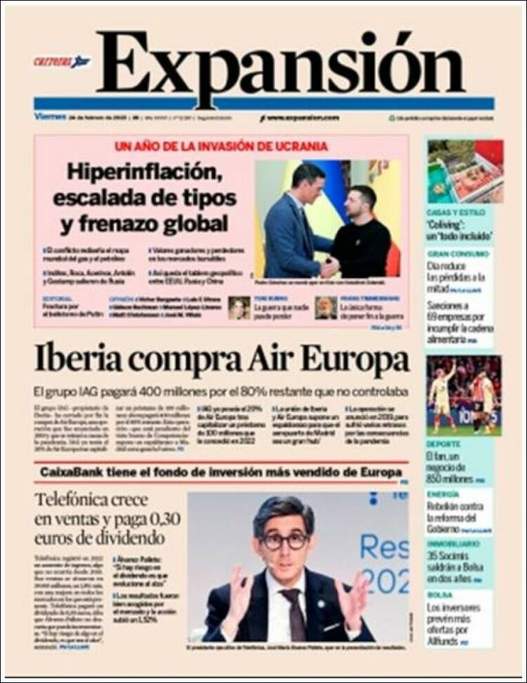 Portada de Expansión (Espa&ntilde;a)