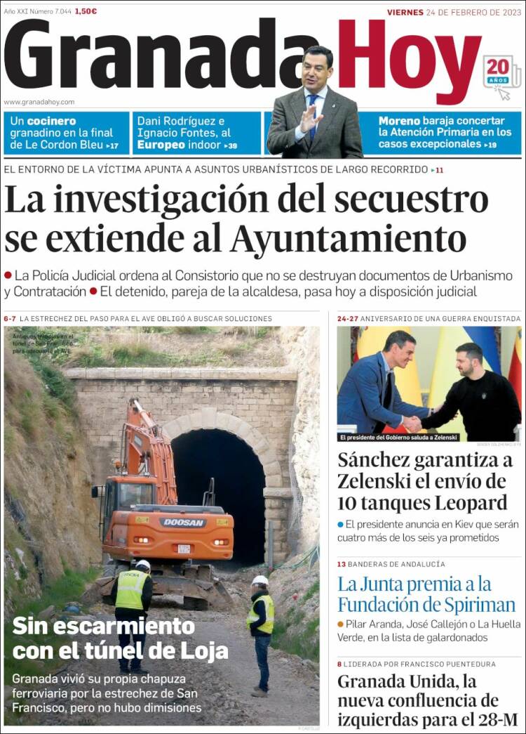 Portada de Granada Hoy (Spain)