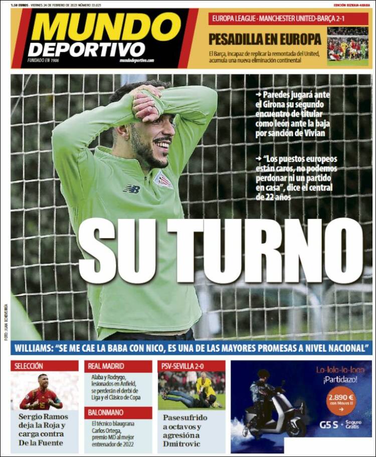 Portada de Mundo Deportivo Bizkaia (Spain)