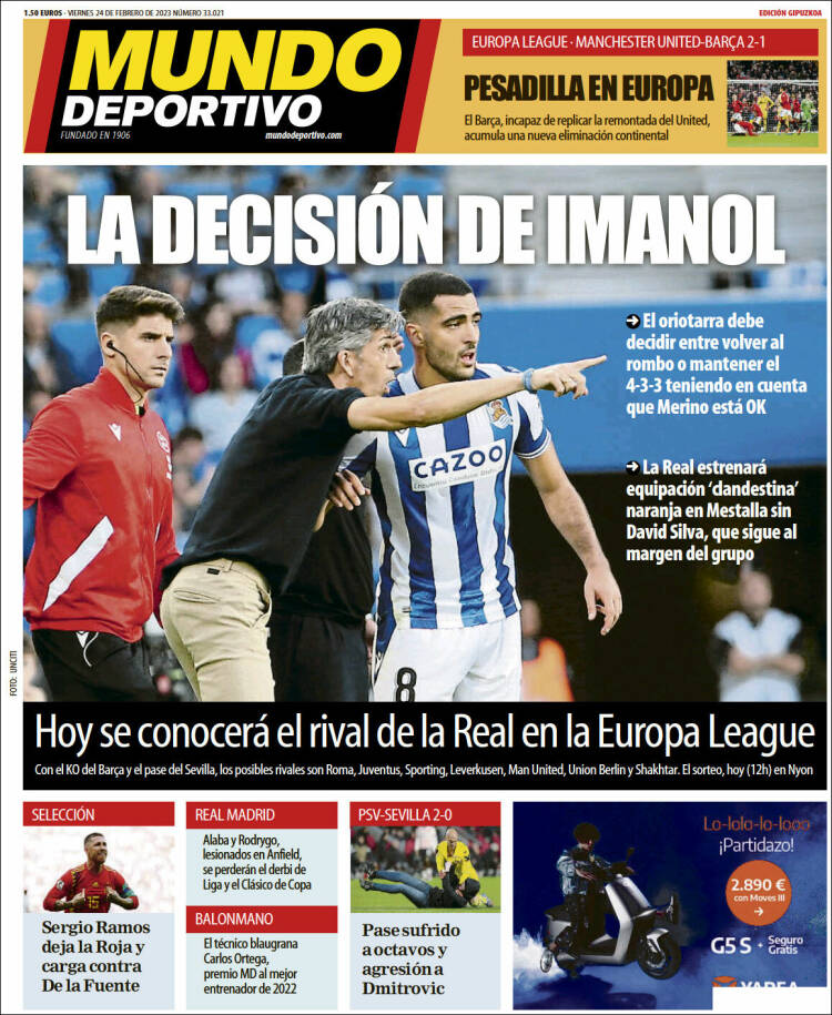 Portada de Mundo Deportivo Gipuzkoa (Spain)