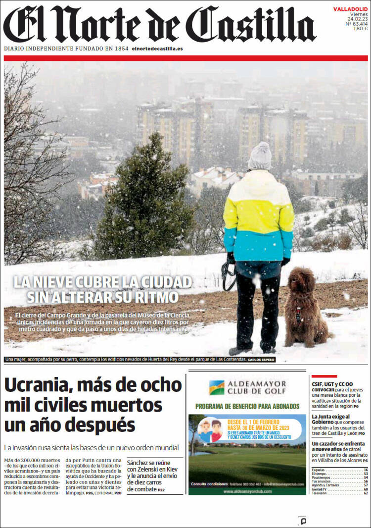 Portada de Norte de Castilla - Valladolid (Spain)