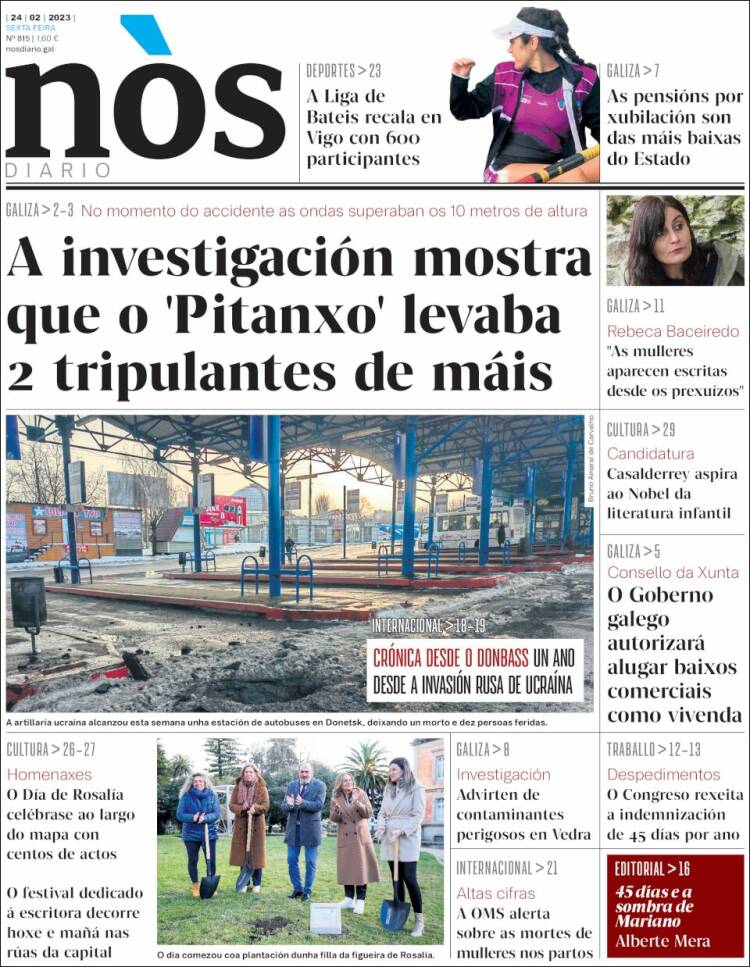 Portada de Nòs Diario (Spain)