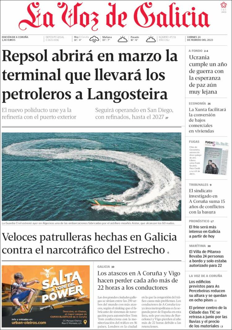 Portada de La Voz de Galicia (Spain)