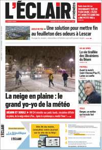 Portada de L'Eclair des Pyrénées (France)