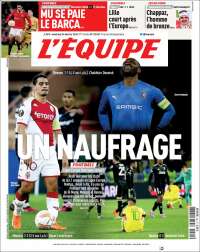 Portada de L'Equipe (France)