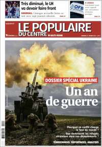 Portada de Le Populaire du Centre (France)