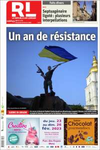 Portada de Le Republicain Lorrain (France)