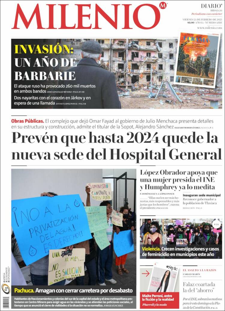 Portada de Milenio de Hidalgo (México)