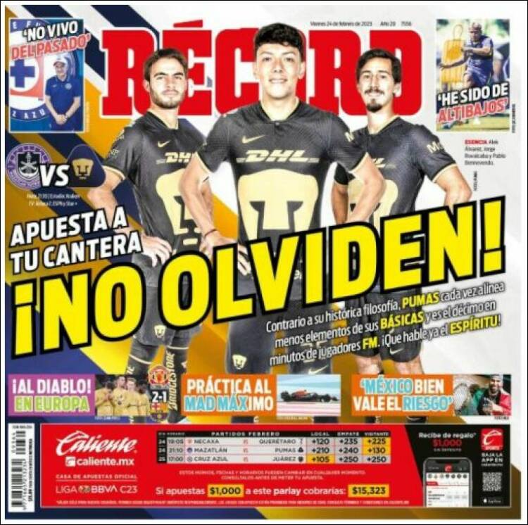 Portada de Record (México)