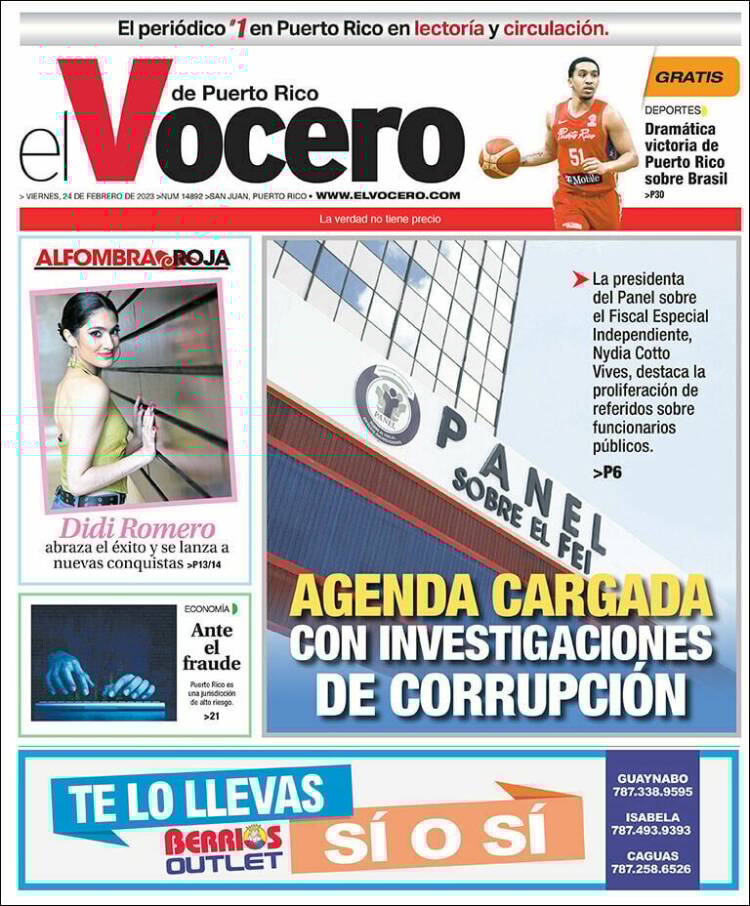 Portada de Vocero (Puerto Rico)