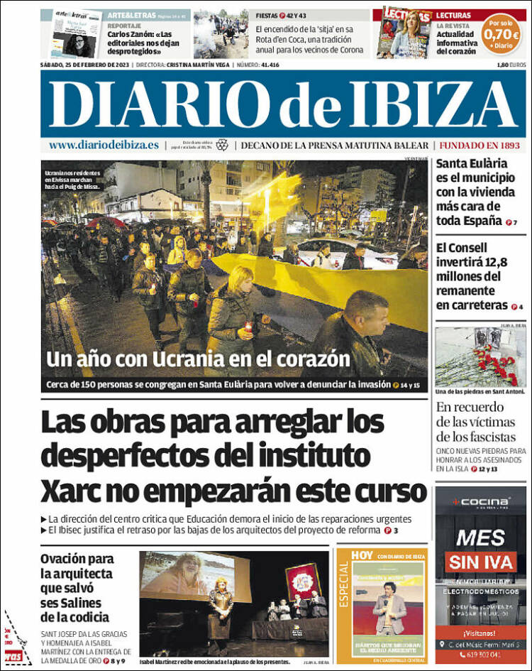 Portada de Diario de Ibiza (España)