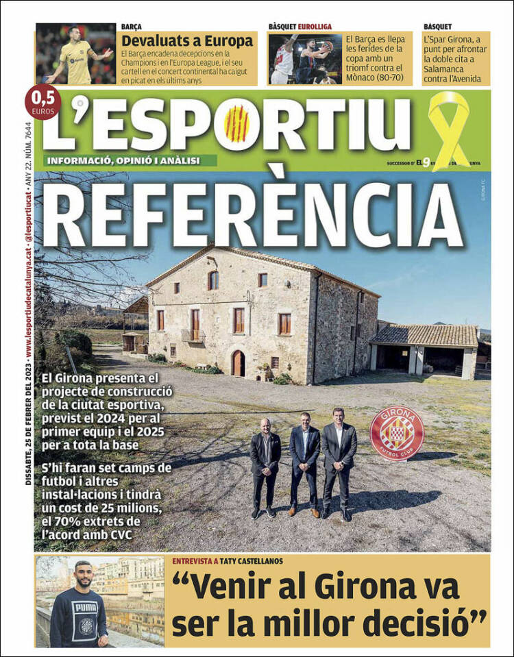 Portada de L'Esportiu : Girona (España)