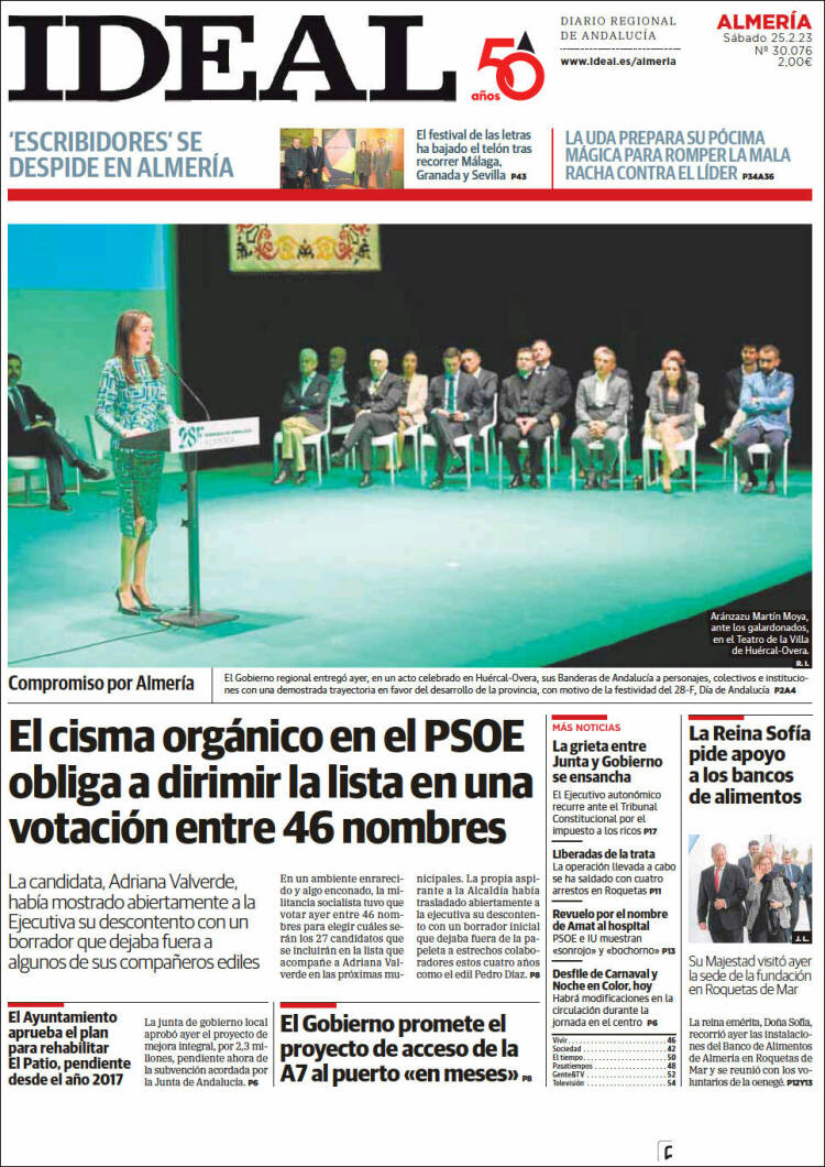 Portada de Ideal Almeria (España)