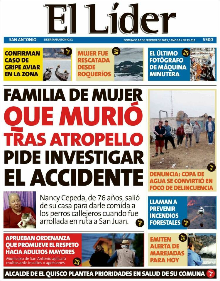 Portada de Lider de San Antonio (Chile)