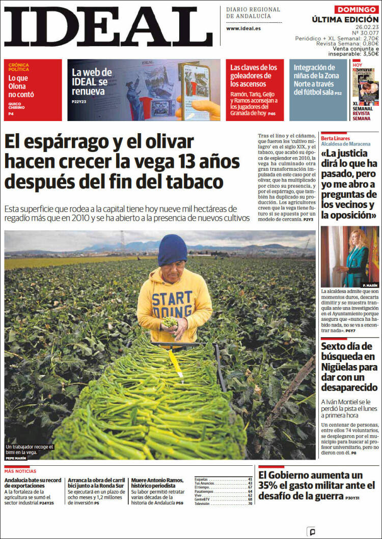 Portada de Ideal (España)