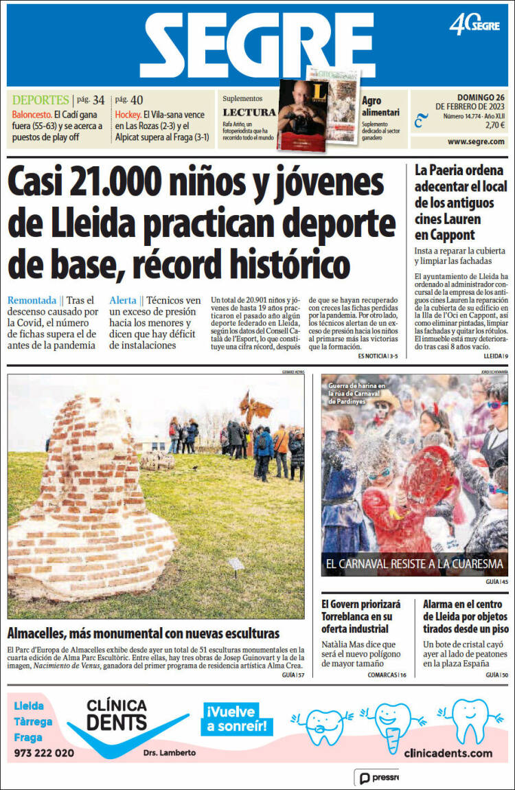 Portada de Segre  (España)