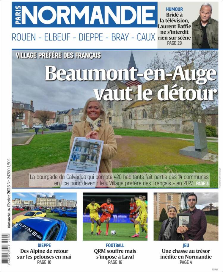 Portada de Paris Normandie (Francia)