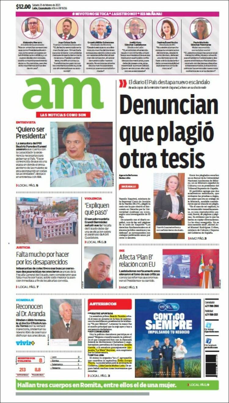 Portada de Al Día A.M. (México)