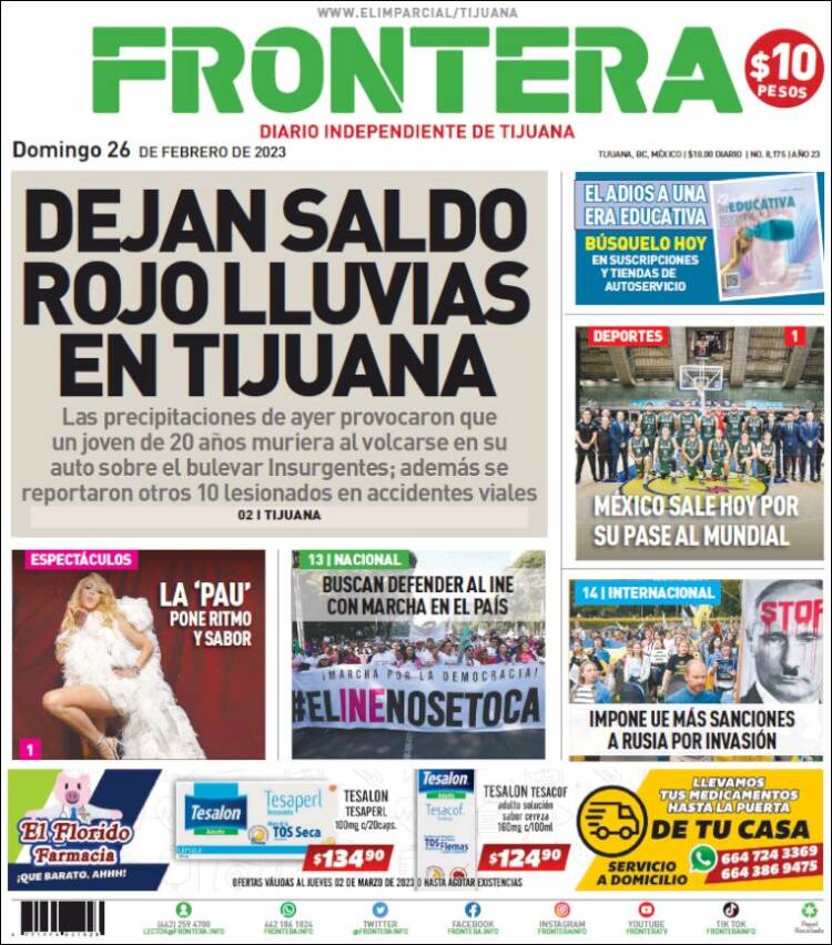 Portada de Frontera (México)