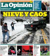 Portada de La Opinión (USA)