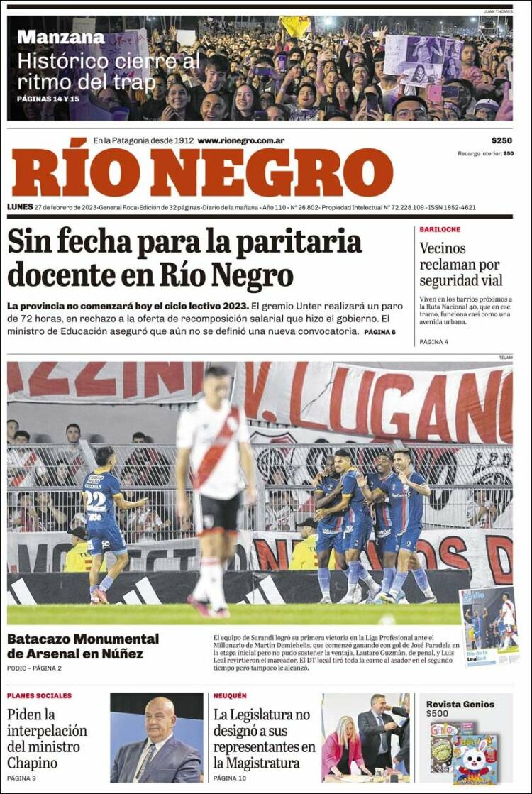 Portada de Rio Negro (Argentina)