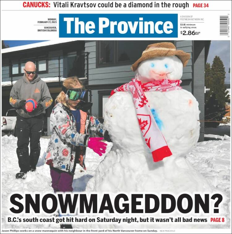 Portada de The Province (Canada)