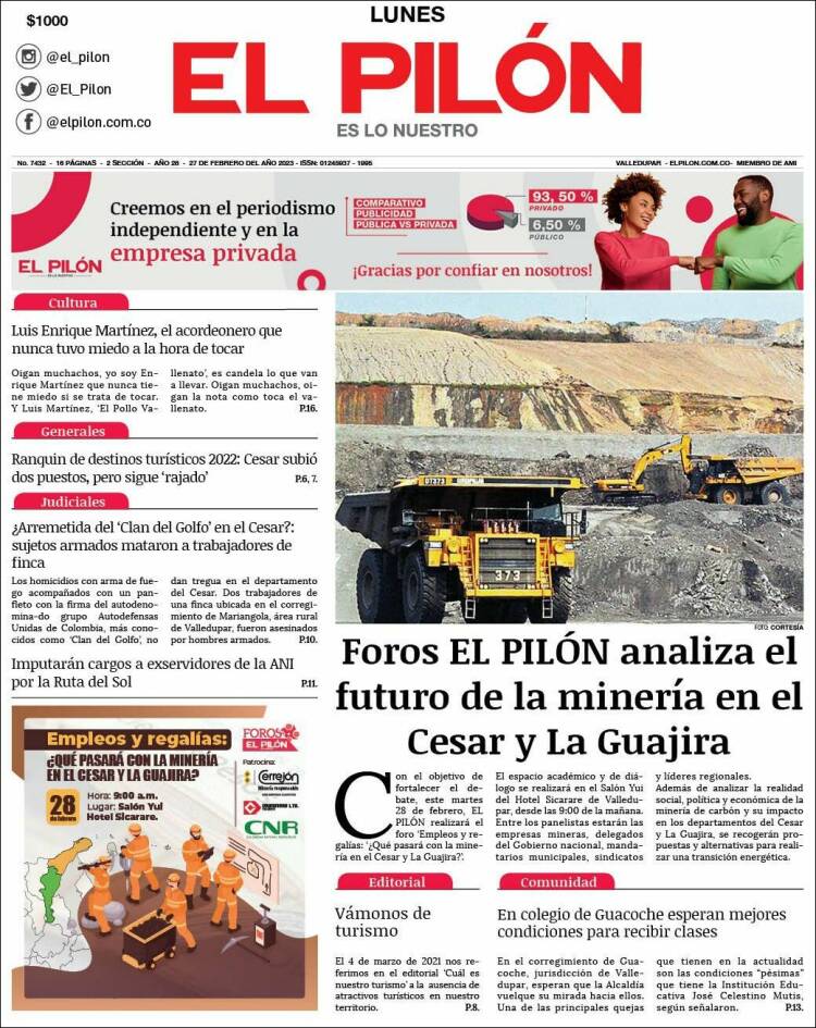 Portada de El Pilón (Colombia)