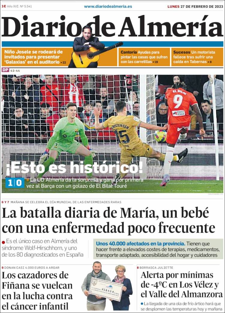 Portada de Diario de Almería (Espagne)