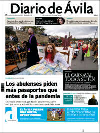 Portada de Diario de Ávila (España)