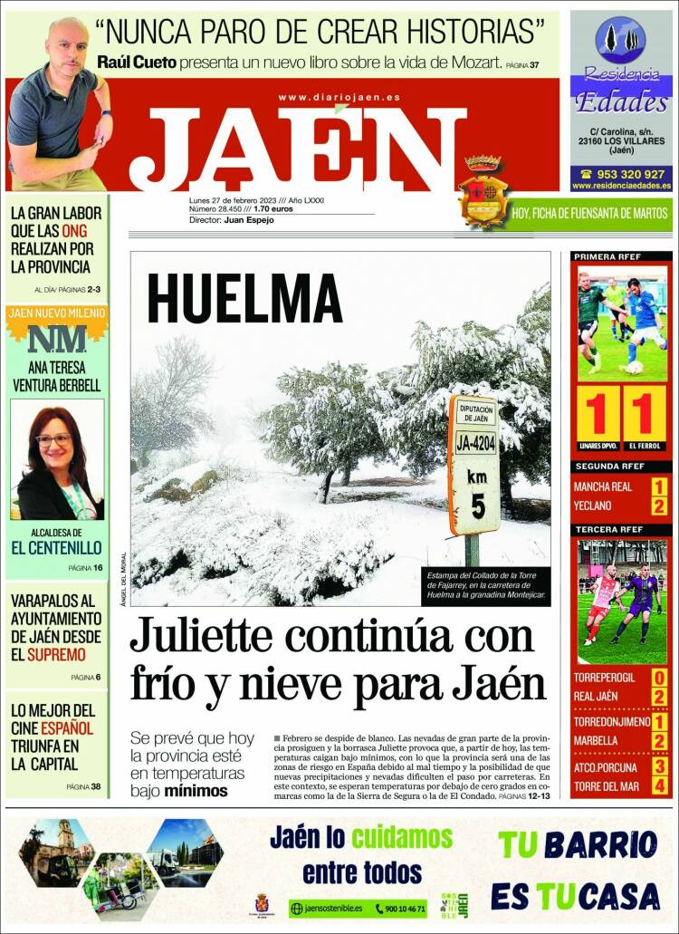 Portada de Diario Jaén (Espagne)