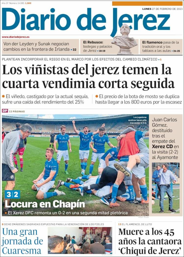 Portada de Diario de Jerez (Espagne)