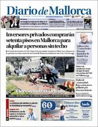 Portada de Diario de Mallorca (España)