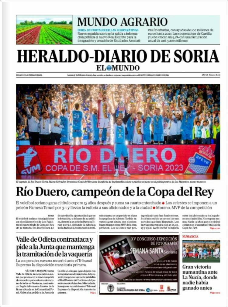Portada de Diario de Soria (Espagne)