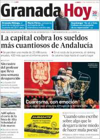 Portada de Granada Hoy (España)