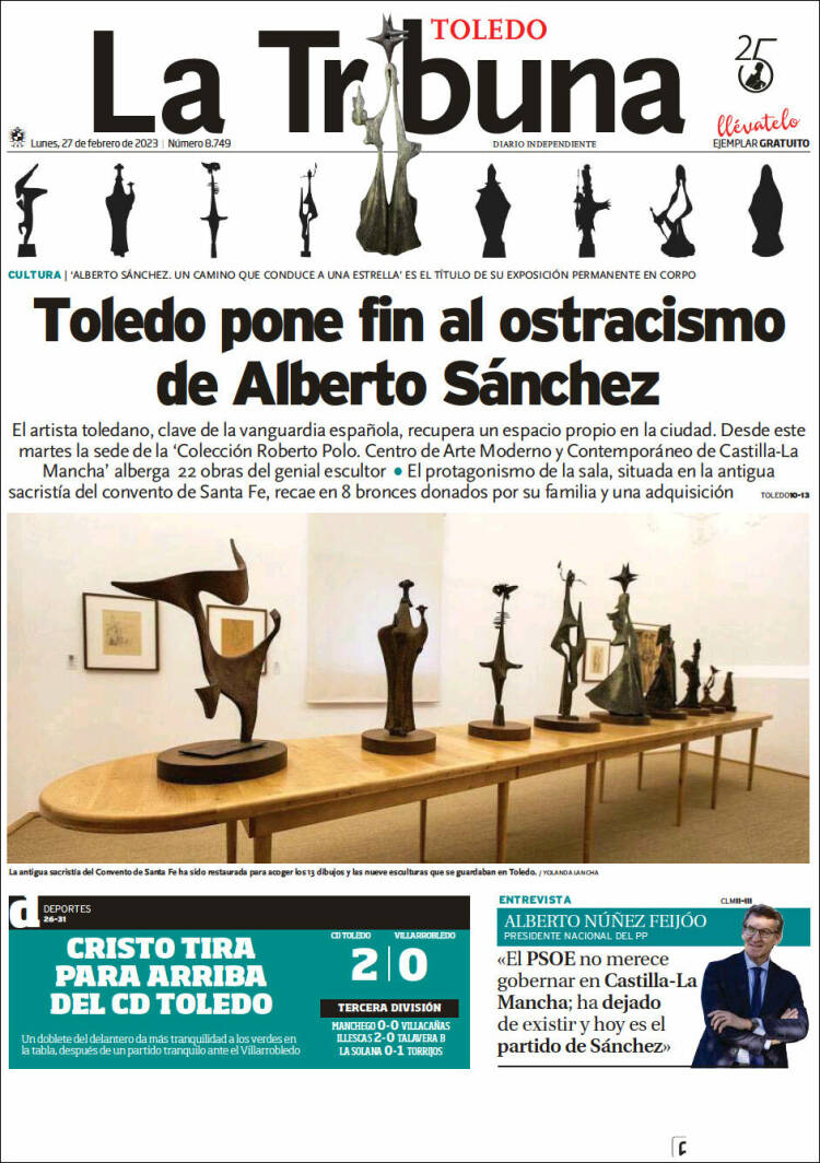 Portada de La Tribuna de Toledo (España)