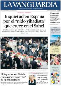 Portada de La Vanguardia (España)