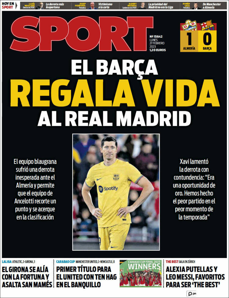 Portada de Sport (Espagne)