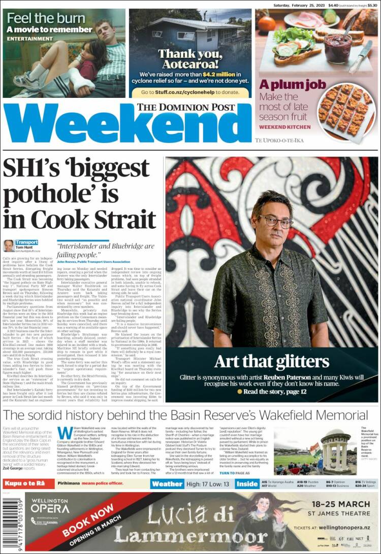 Portada de The Dominion Post (Nouvelle-Z&eacute;lande)