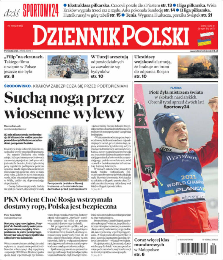Portada de Dziennik (Polonia)