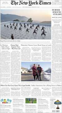 Portada de New York Times (USA)