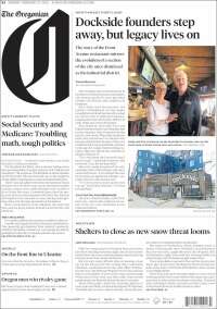 Portada de The Oregonian (USA)