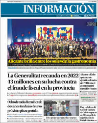 Portada de Diario Información (España)