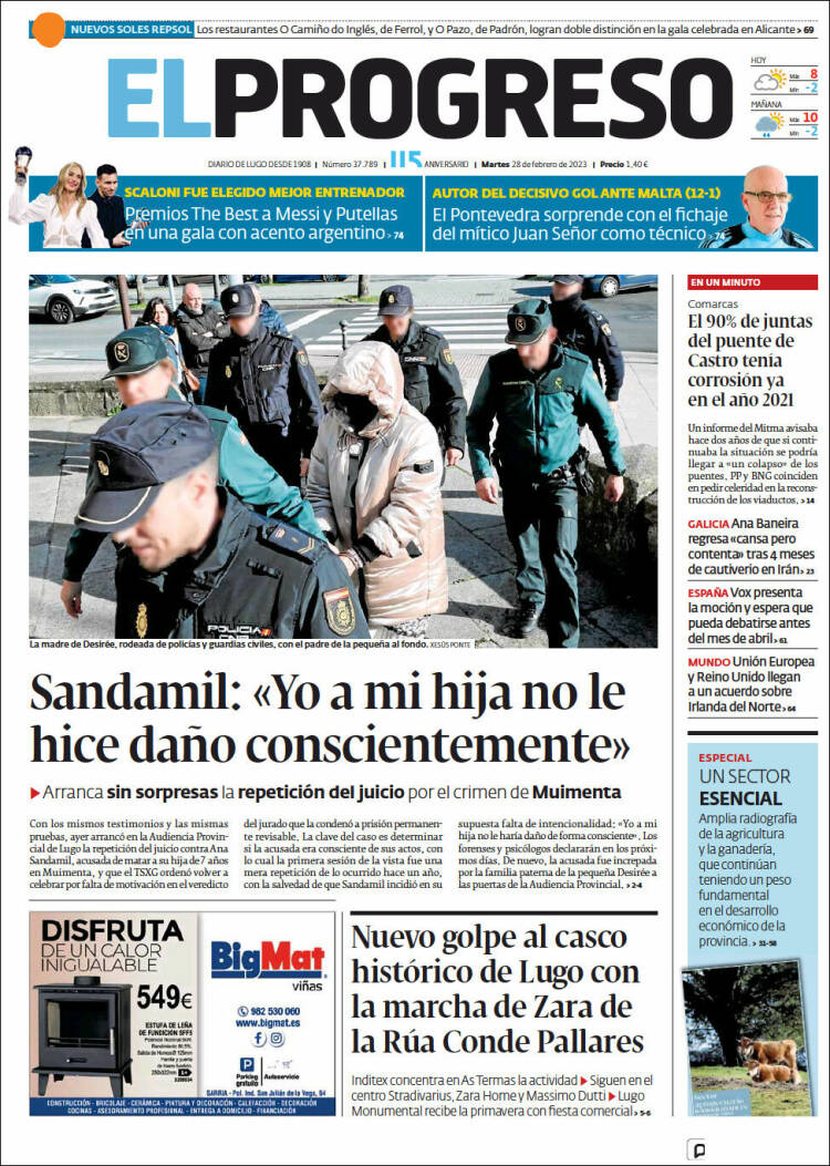 Portada de El Progreso (España)